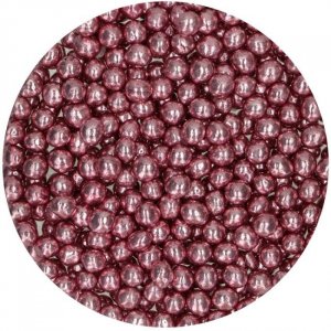 Krispiga chokladprlor - Metallic Pink - Funcakes - 60 g