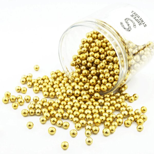 Chokladkulor Guld - 0,5 cm diameter - Super streusel - 170g