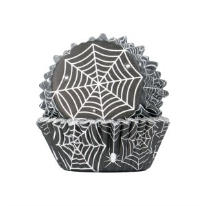 Muffinsformar - Folie - Halloween - Spindelnt - 30-pack - PME