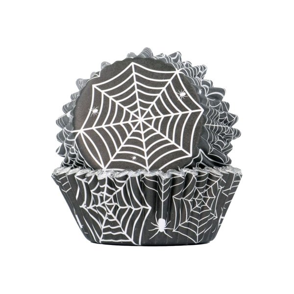 Muffinsformar - Folie - Halloween - Spindelnt - 30-pack - PME