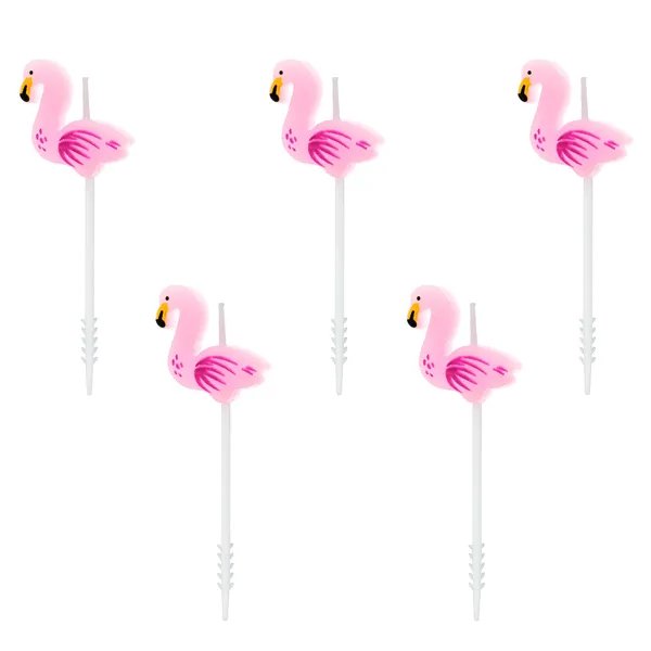 Trtljus - Flamingos - 5-pack