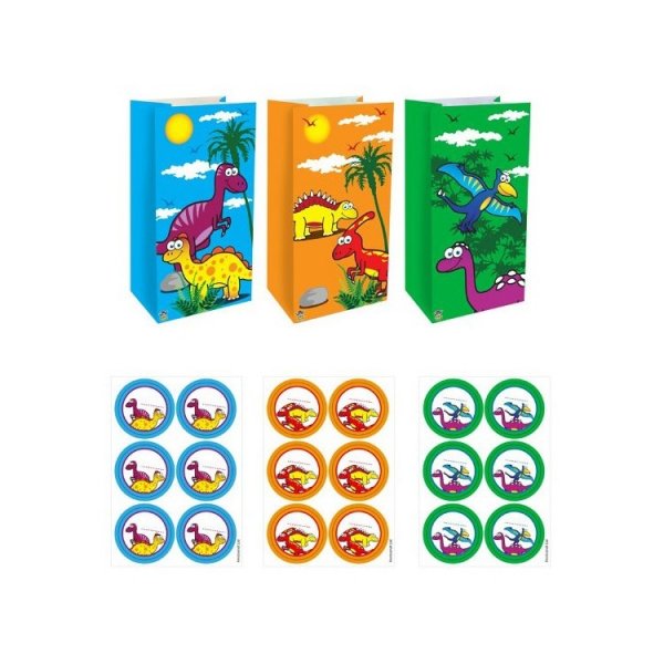 Godisp�sar Kalas Dinosaurie 12-pack