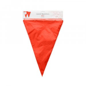 Girlang - Stora flaggor - R�d - Plast -10 m