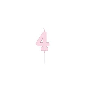 T�rtljus - Pastell Rosa - 4,5 cm - Siffra 4