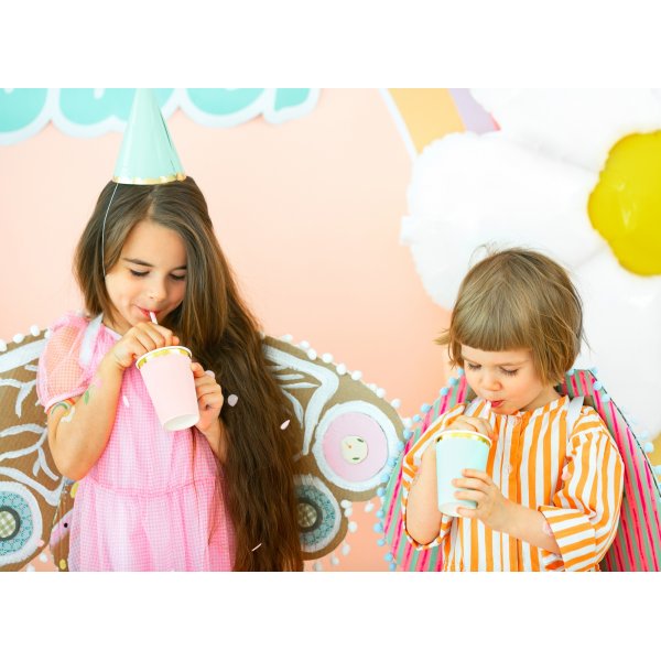 Pappmuggar - Rosa - Guldkant - 6-pack Pappmuggar - Rosa - Guldkant - 6-pack