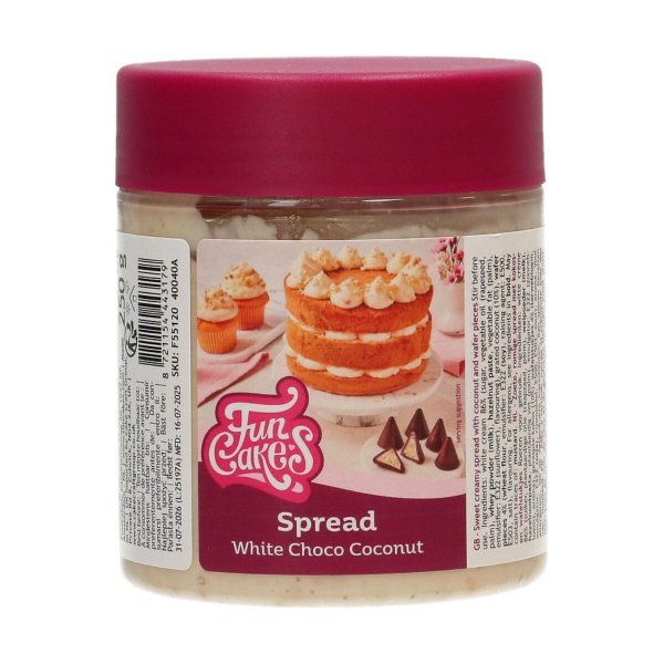 Crunchy White Choco Coconut - Spread - 250 g