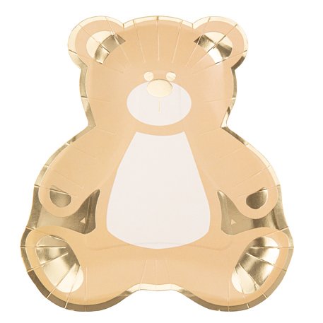 Papptallrikar - Nalle - 8-pack Papptallrikar - Nalle - 8-pack