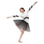 Tyllkjol tutu svart barn 29 cm - Maskeraddr�kt