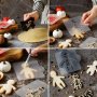 Utstickare med schablon - Skelett och mumie - Halloween