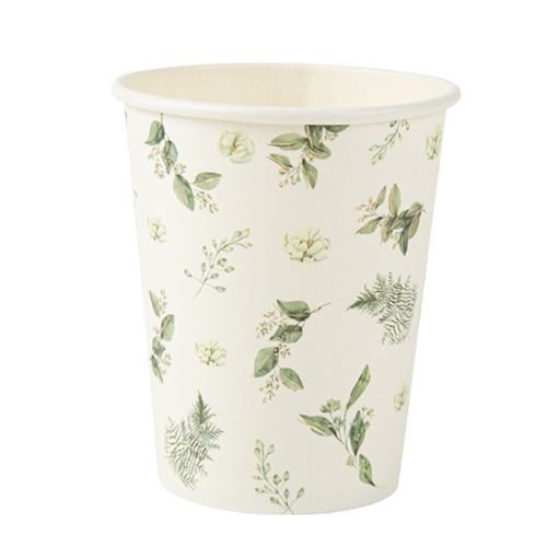 Pappmuggar - Blommor - 8-pack Pappmuggar - Blommor - 8-pack