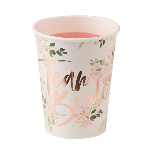 Pappmuggar - Floral Hen - 8-pack Pappmuggar - Floral Hen - 8-pack