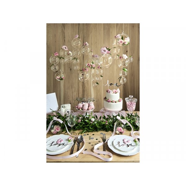 Cake Topper - love - Silver