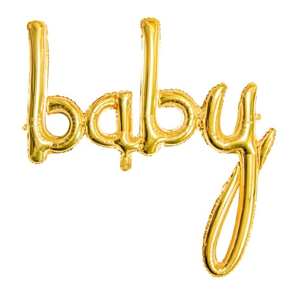 Folieballong - Baby - Guld Folieballong - Baby - Guld