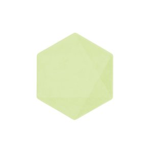 Assiett Grön Hexagon, Vert Decor