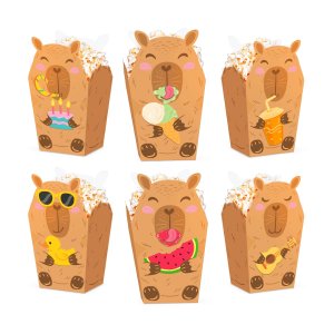Popcornb�gare - Capybara - 6-pack