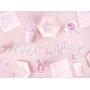 Pappmuggar - Happy B-day - Rosa/Iridescent - 6-pack