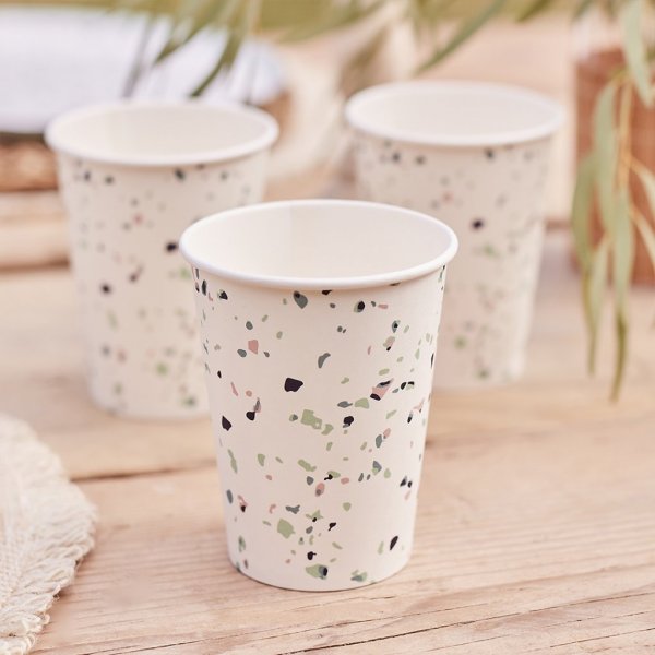 Pappmuggar - Terrazzo - 8-pack Pappmuggar - Terrazzo - 8-pack