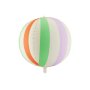 Klotballong - Randig flerfärgad - 50 cm Klotballong - Randig flerfärgad - 50 cm