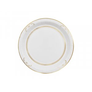 Papptallrikar med ornament - Vit - 23cm