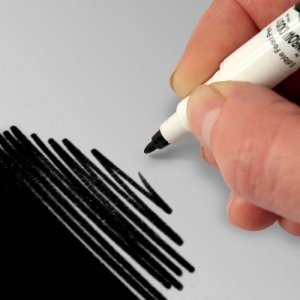Ätbar penna - Jet Black - 2 stift - Rainbow Dust