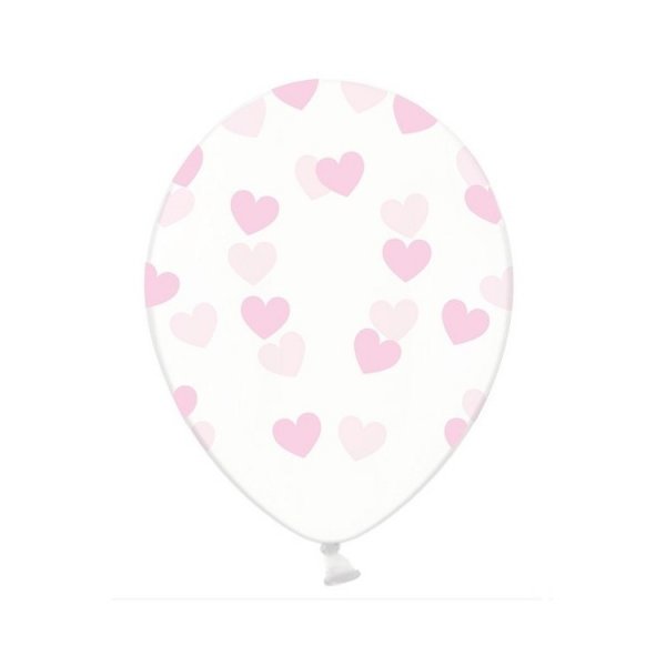 Ballonger med hj�rtan Rosa