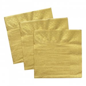 Servetter - Guld - 33x33 cm - 20-pack