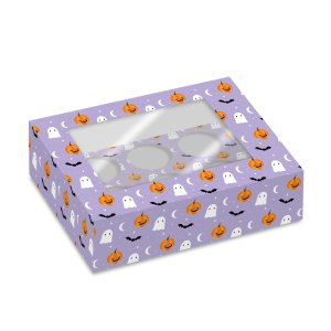 Cupcakebox Fright Night för 6 cupcakes - 2-pack Cupcakebox Fright Night för 6 cupcakes - 2-pack
