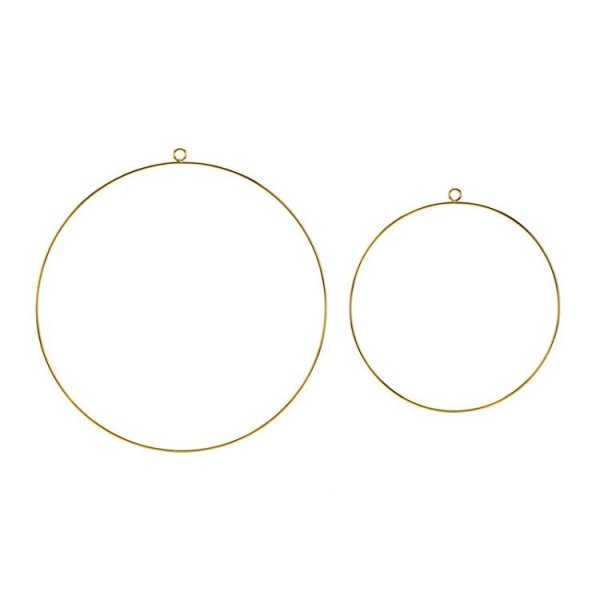 Metallring Guld 2-pack