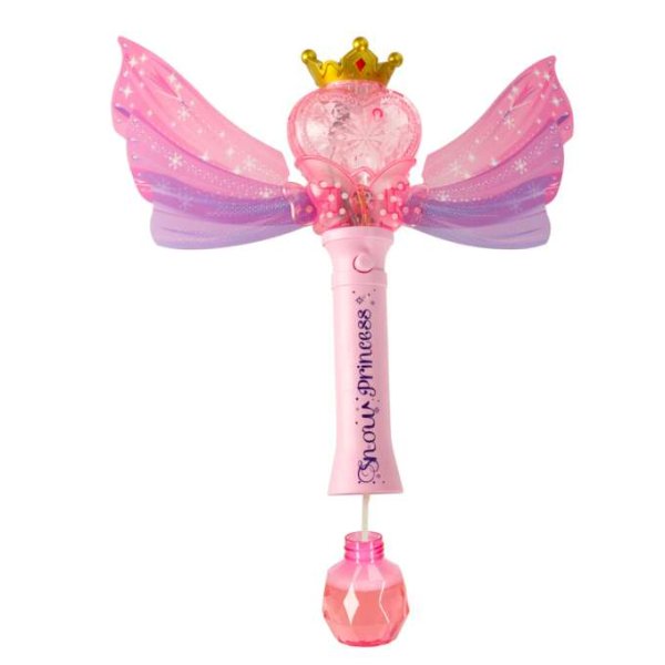 S�pbubbelmaskin Prinsessstav med vingar och ljus 35 x 36,5 x 10 cm - Set