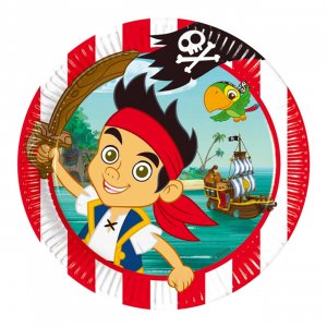 Papptallrikar - Jake & piraterna - 23 cm - 8-pack