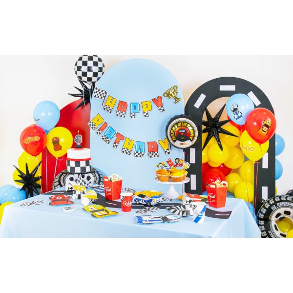 Banner - Happy Birthday - Racing - 220 cm
