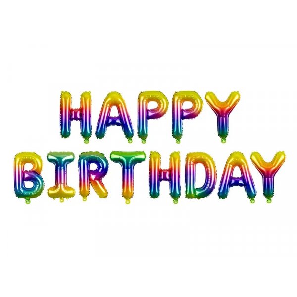 Ballonggirlang - Rainbow - \\\"Happy Birthday\\\"