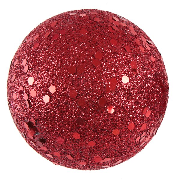 Glitterbollar - R�da - 1cm - 50 st