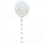 Ballong med tail - Bride to be - Vit - 45 cm