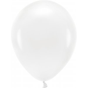 Enfrgade ballonger - Eco 30 cm - Vit - 10-pack
