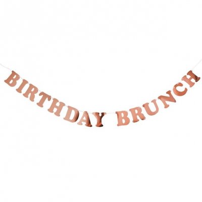 Banner - Birthday Brunch - Rosguld