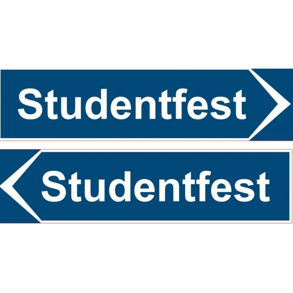 Skylt - Vg - Studentfest
