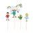 Cake Picks - Pippi Lngstrump - 4-pack