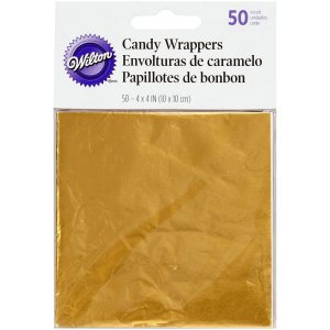 Chokladfolie Guld - 50 st - Wilton Chokladfolie Guld - 50 st - Wilton