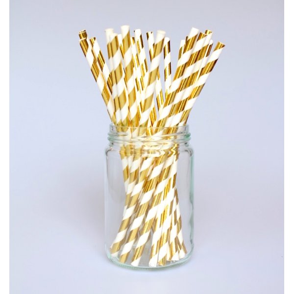 Sugrr - Randiga - Guldmetallic - 10 st