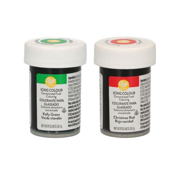 Pastafärger Jul - Röd, Grön - 2 x 28g - Wilton Pastafärger Jul - Röd, Grön - 2 x 28g - Wilton