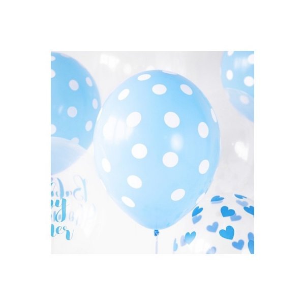 Ballonger Ljusbl� Dots
