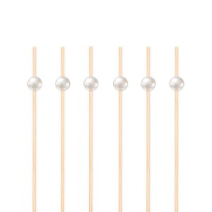 Snackspinnar/Drinkpinnar - Pearl - 12 cm - 25 st
