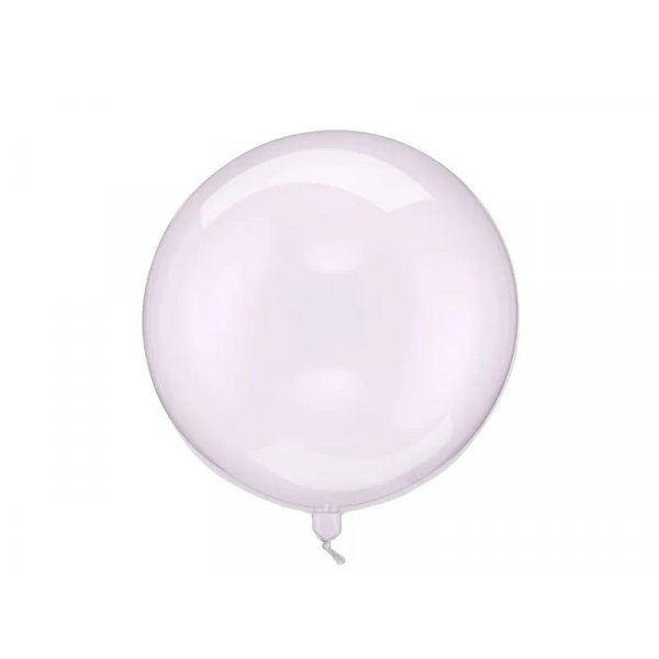 Rund ballong - Transparent Lila - 40 cm