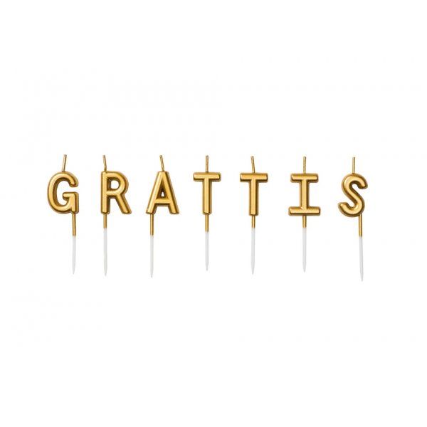 T�rtljus \\\"GRATTIS\\\", guld