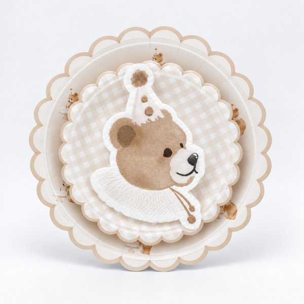 Små Servetter - Birthday Bear - Lavenders Blue - 16-pack Små Servetter - Birthday Bear - Lavenders Blue - 16-pack
