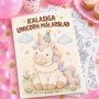 M�larblad - Kalasiga Unicorn/Enh�rning - 8 motiv - A4