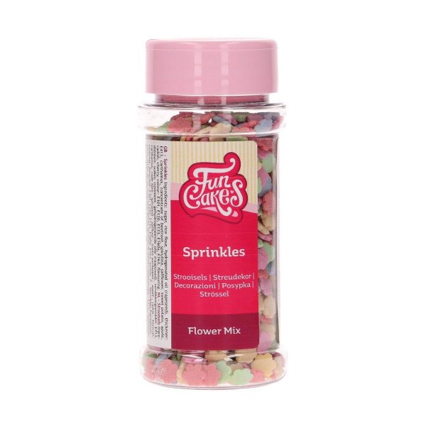 Strssel - Blommor Pastell - Blandade frger - Funcakes - 60 g