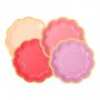 Desserttallrikar - Mix - Rose - 12-pack