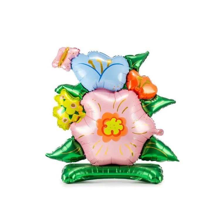 Stående Folieballong Blommor - Fyndhörnan